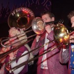 trombones tijdens 100% Feest
